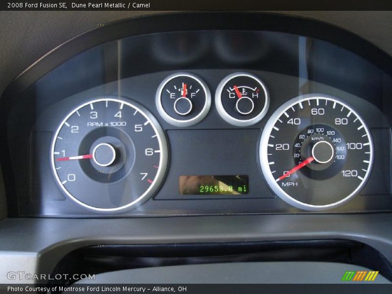 Dune Pearl Metallic / Camel 2008 Ford Fusion SE