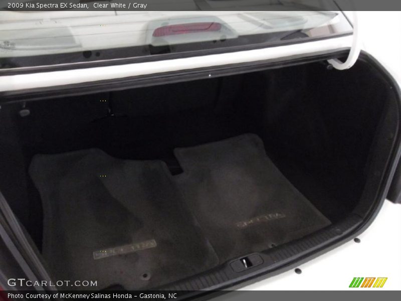 Clear White / Gray 2009 Kia Spectra EX Sedan