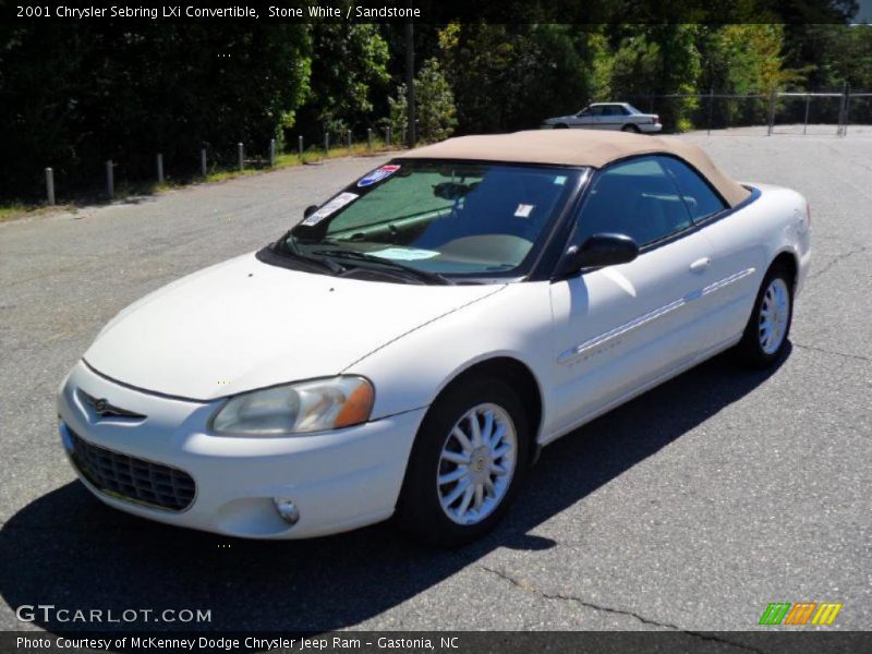 Stone White / Sandstone 2001 Chrysler Sebring LXi Convertible