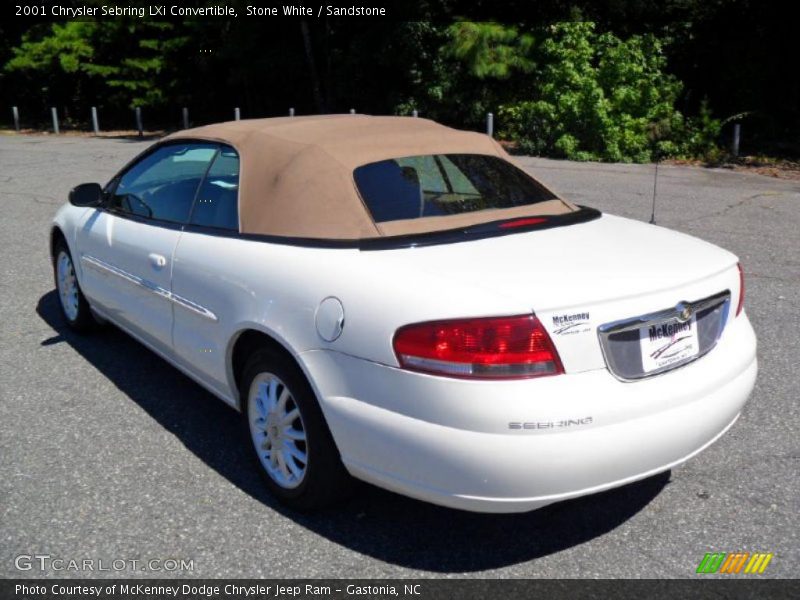Stone White / Sandstone 2001 Chrysler Sebring LXi Convertible