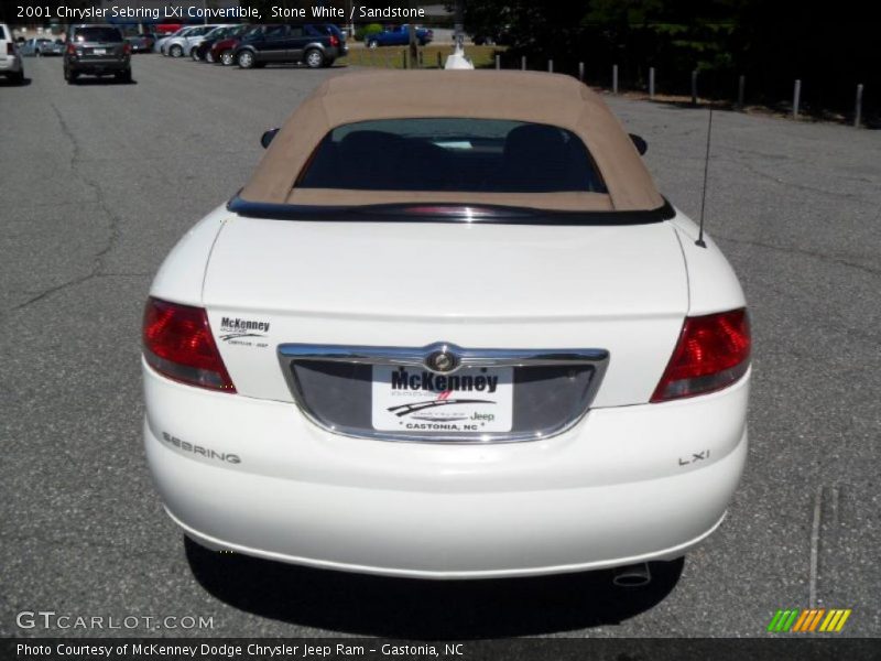 Stone White / Sandstone 2001 Chrysler Sebring LXi Convertible