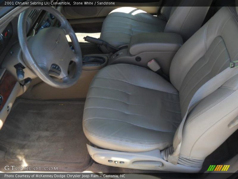 Stone White / Sandstone 2001 Chrysler Sebring LXi Convertible