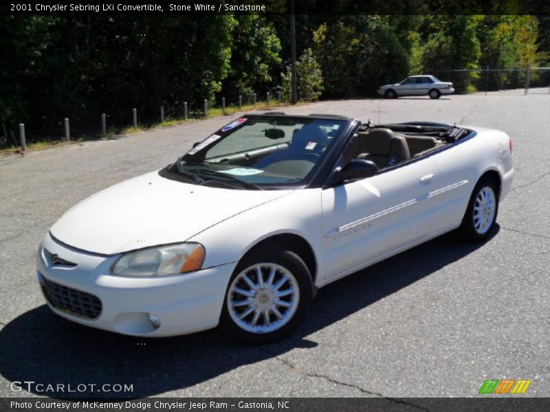 Stone White / Sandstone 2001 Chrysler Sebring LXi Convertible