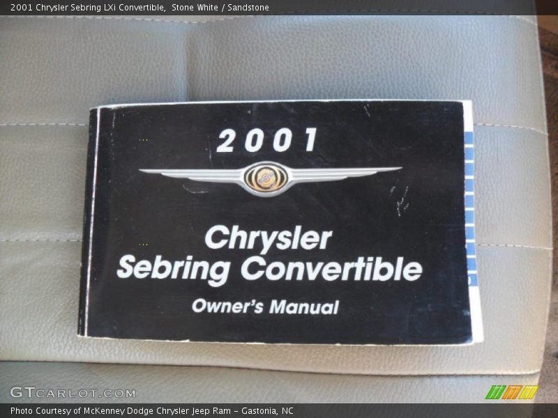 Stone White / Sandstone 2001 Chrysler Sebring LXi Convertible