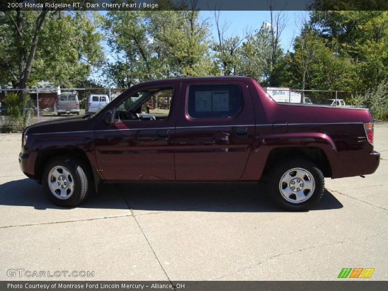 Dark Cherry Pearl / Beige 2008 Honda Ridgeline RT