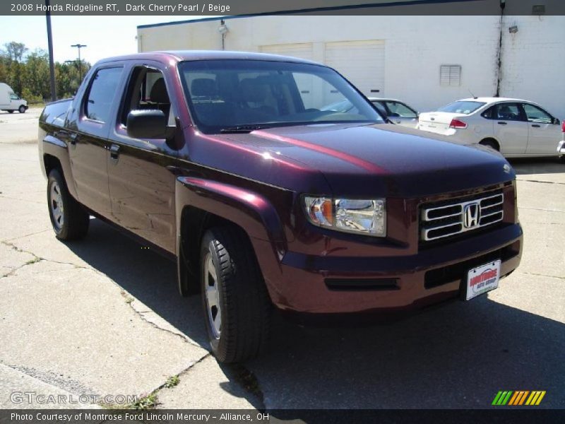 Dark Cherry Pearl / Beige 2008 Honda Ridgeline RT