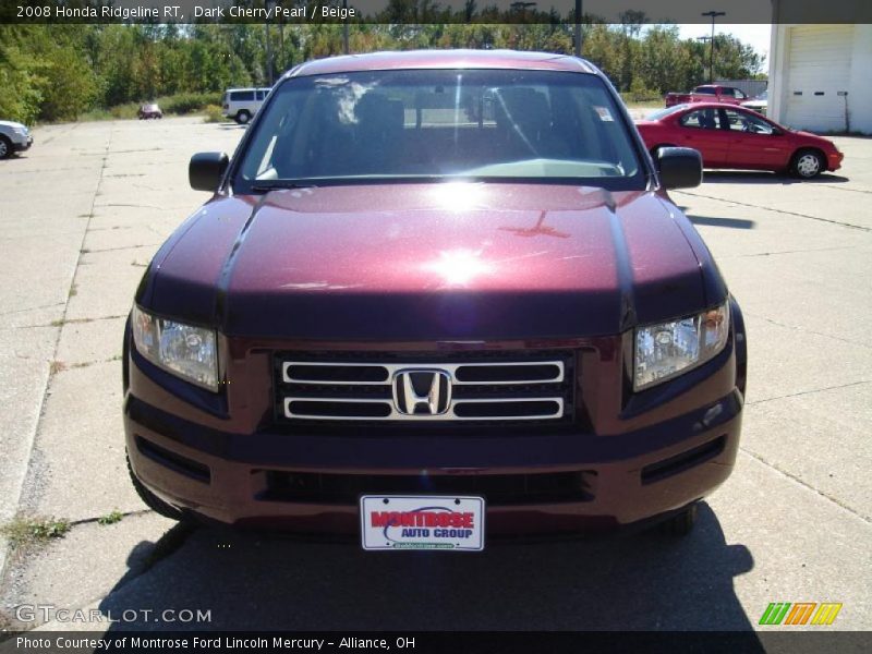 Dark Cherry Pearl / Beige 2008 Honda Ridgeline RT