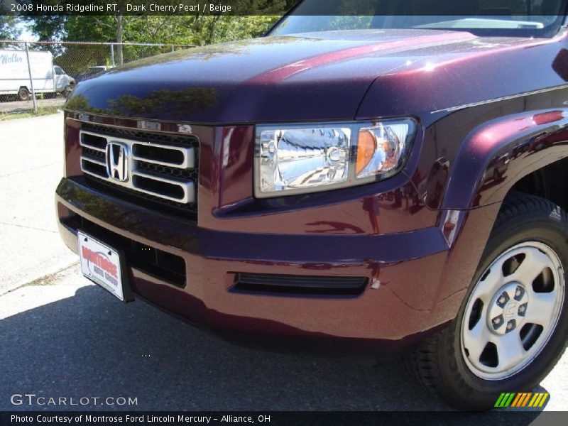 Dark Cherry Pearl / Beige 2008 Honda Ridgeline RT