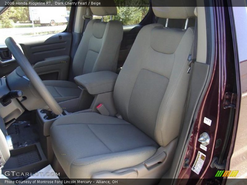 Dark Cherry Pearl / Beige 2008 Honda Ridgeline RT