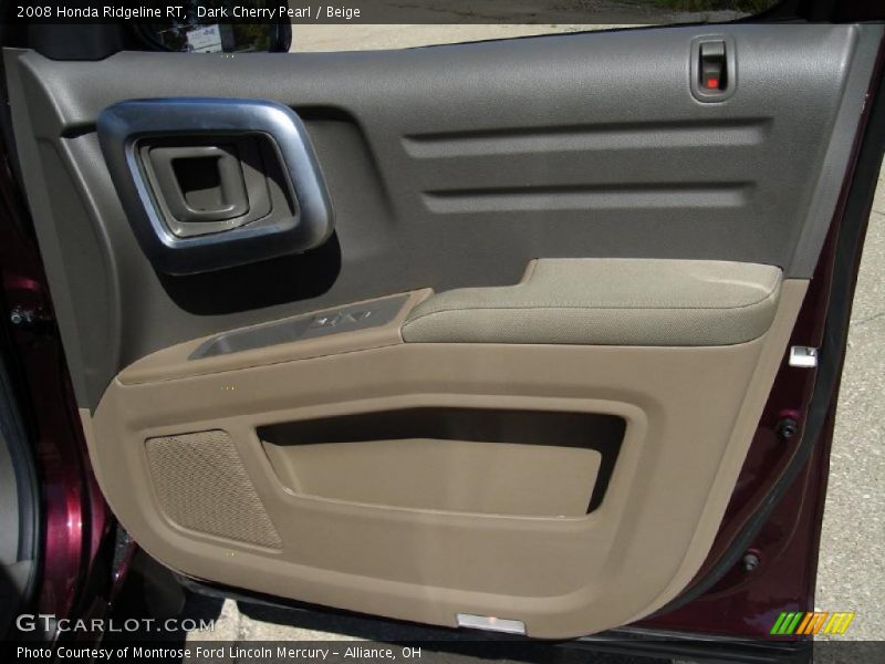 Dark Cherry Pearl / Beige 2008 Honda Ridgeline RT