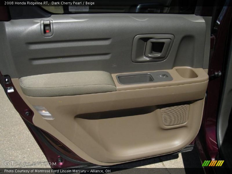 Dark Cherry Pearl / Beige 2008 Honda Ridgeline RT