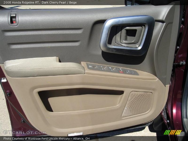 Dark Cherry Pearl / Beige 2008 Honda Ridgeline RT