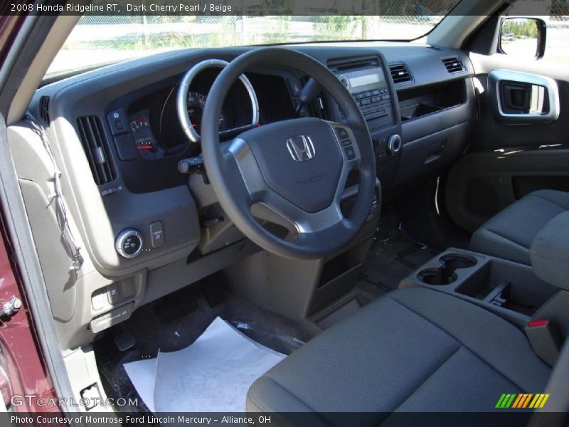 Dark Cherry Pearl / Beige 2008 Honda Ridgeline RT
