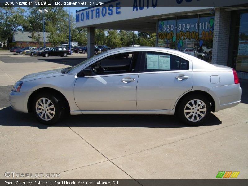 Liquid Silver Metallic / Gray 2008 Mitsubishi Galant ES