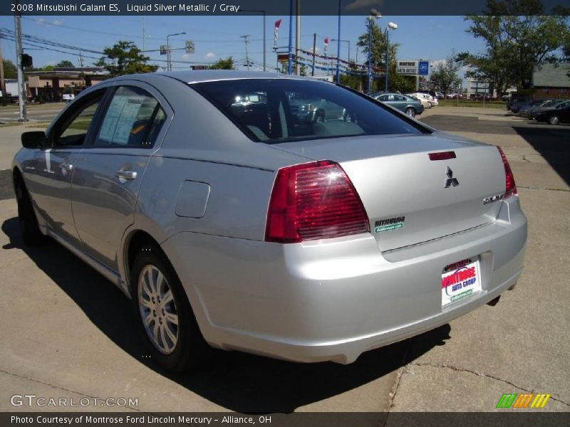 Liquid Silver Metallic / Gray 2008 Mitsubishi Galant ES