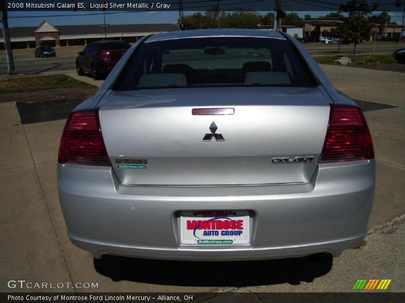 Liquid Silver Metallic / Gray 2008 Mitsubishi Galant ES