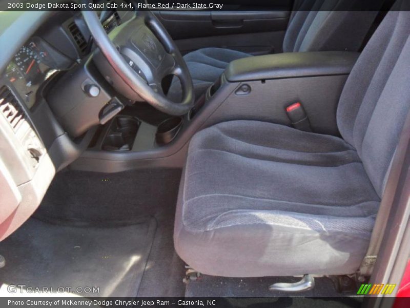 Flame Red / Dark Slate Gray 2003 Dodge Dakota Sport Quad Cab 4x4