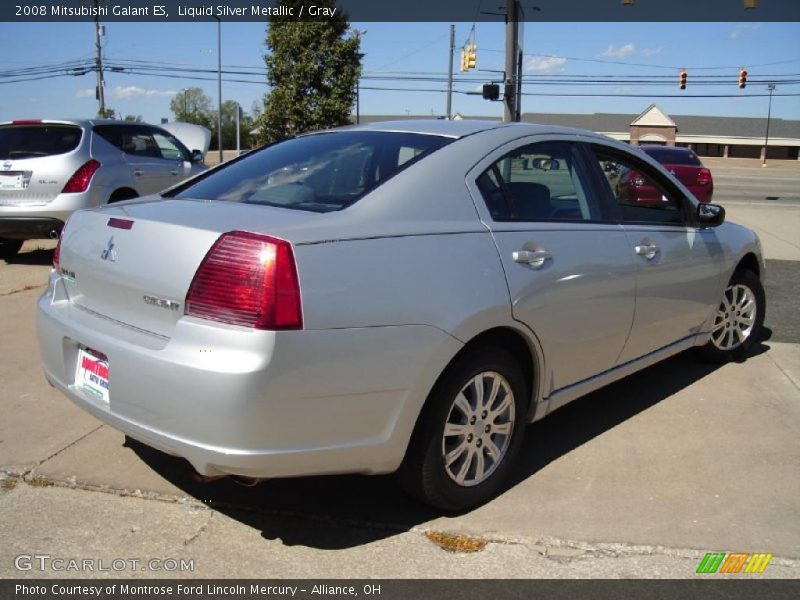 Liquid Silver Metallic / Gray 2008 Mitsubishi Galant ES