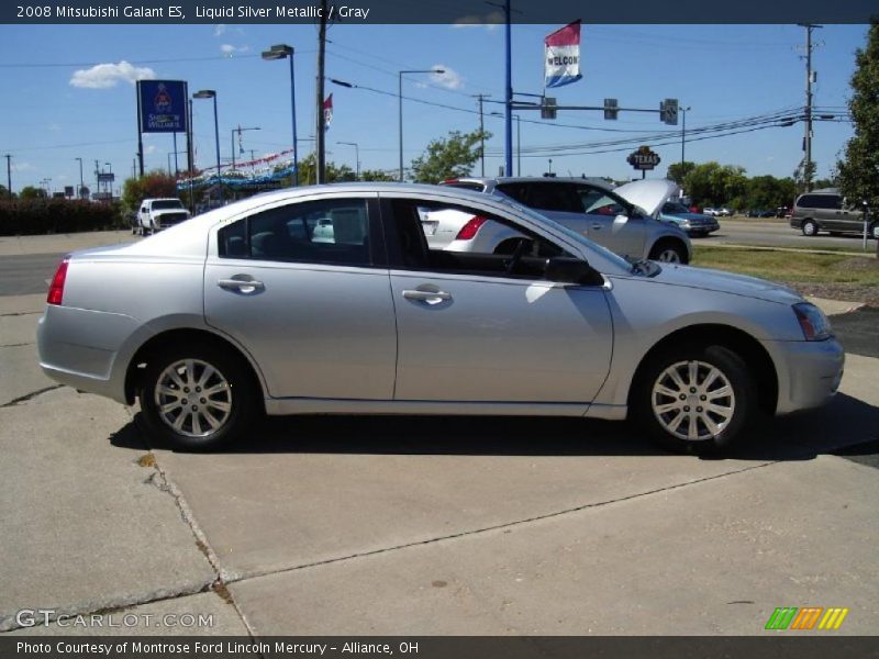 Liquid Silver Metallic / Gray 2008 Mitsubishi Galant ES