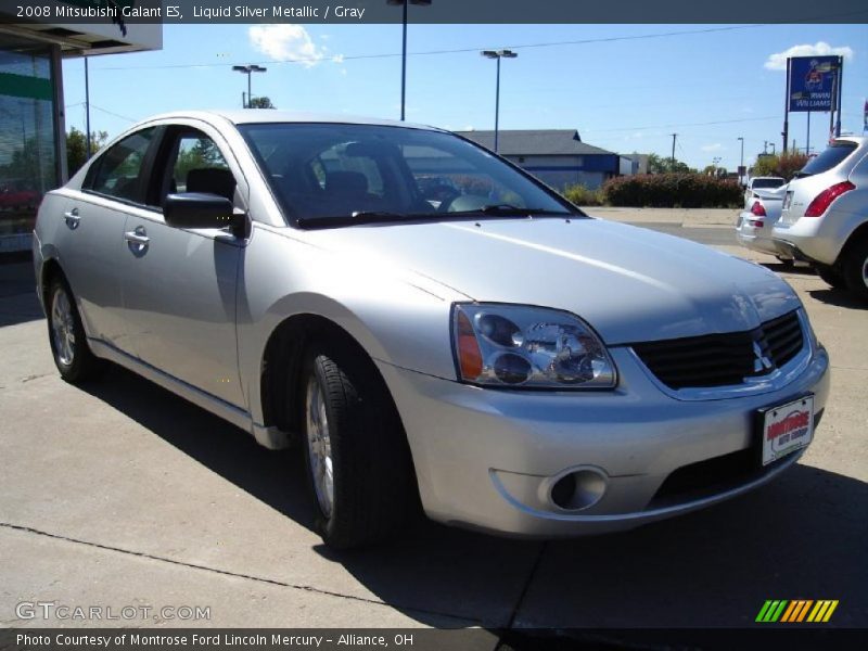 Liquid Silver Metallic / Gray 2008 Mitsubishi Galant ES