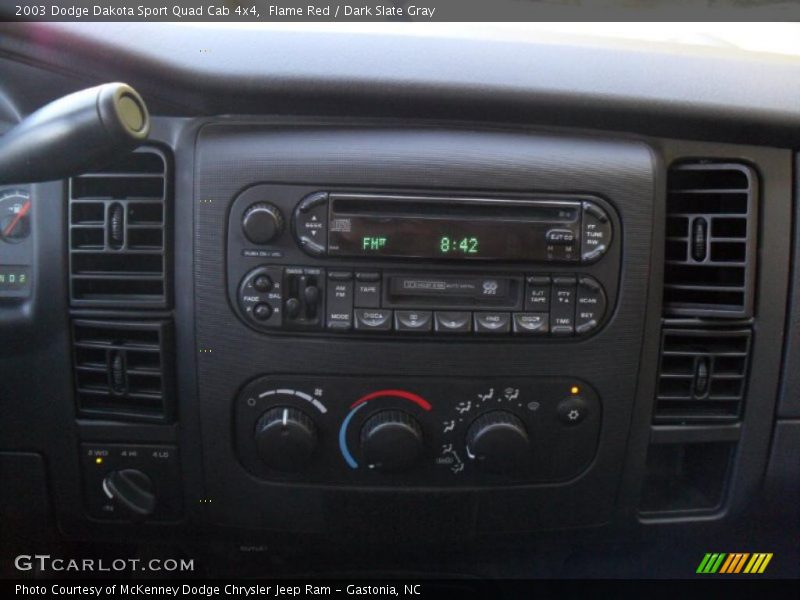 Flame Red / Dark Slate Gray 2003 Dodge Dakota Sport Quad Cab 4x4