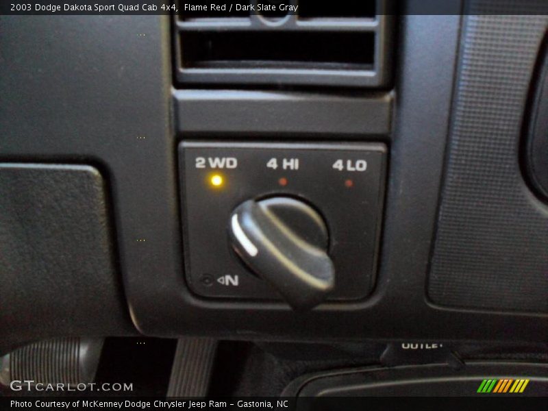 Flame Red / Dark Slate Gray 2003 Dodge Dakota Sport Quad Cab 4x4