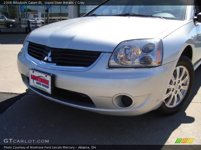 Liquid Silver Metallic / Gray 2008 Mitsubishi Galant ES