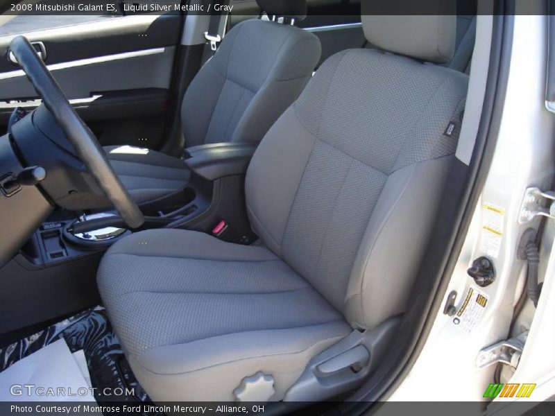 Liquid Silver Metallic / Gray 2008 Mitsubishi Galant ES