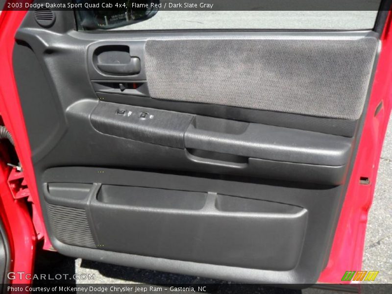 Flame Red / Dark Slate Gray 2003 Dodge Dakota Sport Quad Cab 4x4