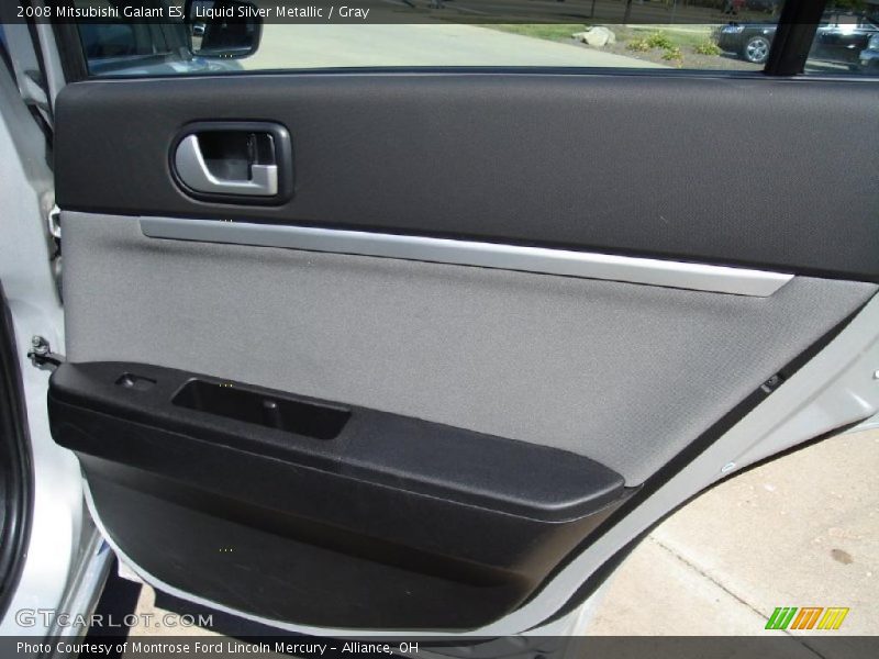 Liquid Silver Metallic / Gray 2008 Mitsubishi Galant ES