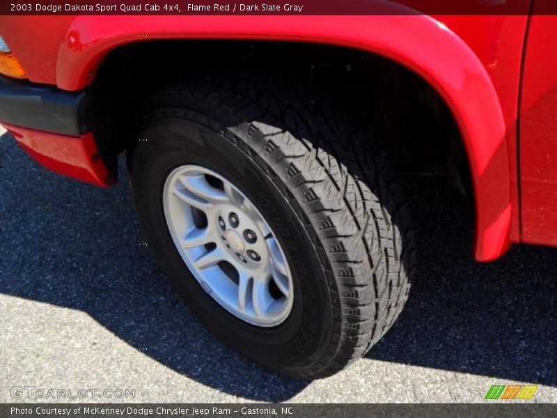 Flame Red / Dark Slate Gray 2003 Dodge Dakota Sport Quad Cab 4x4