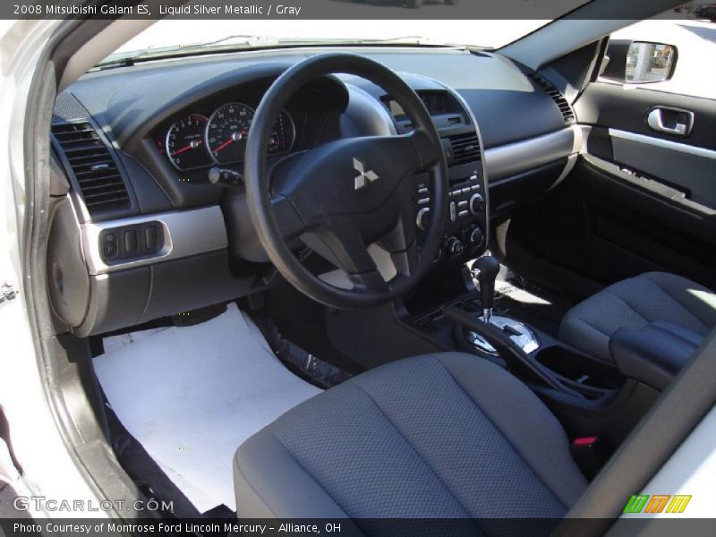 Liquid Silver Metallic / Gray 2008 Mitsubishi Galant ES