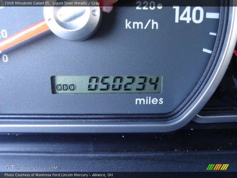 Liquid Silver Metallic / Gray 2008 Mitsubishi Galant ES