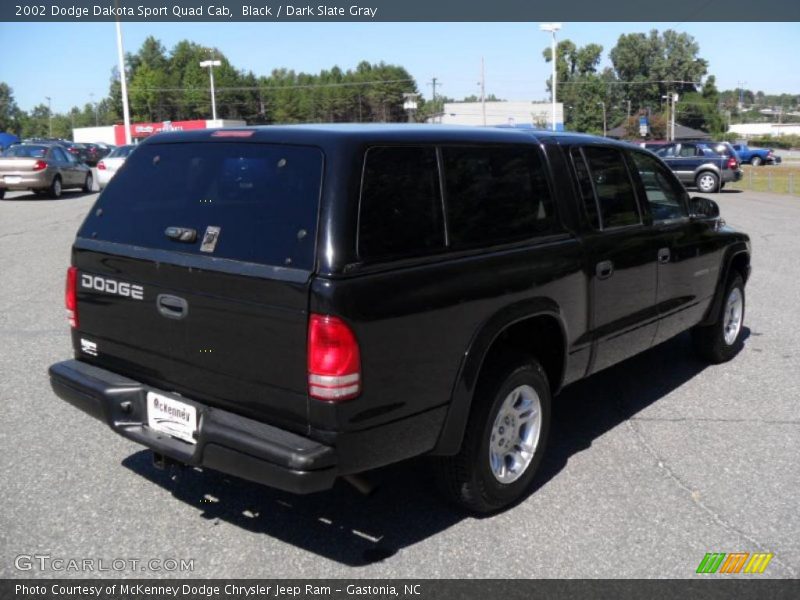 Black / Dark Slate Gray 2002 Dodge Dakota Sport Quad Cab