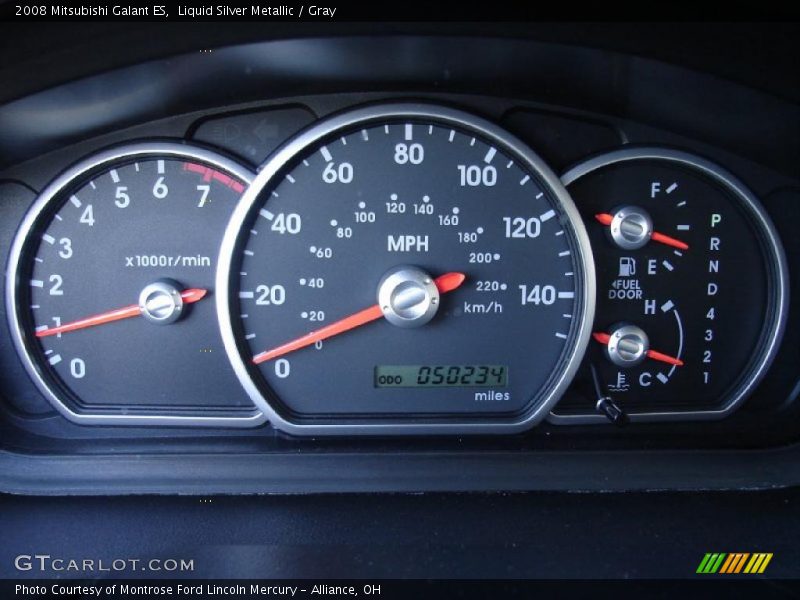 Liquid Silver Metallic / Gray 2008 Mitsubishi Galant ES