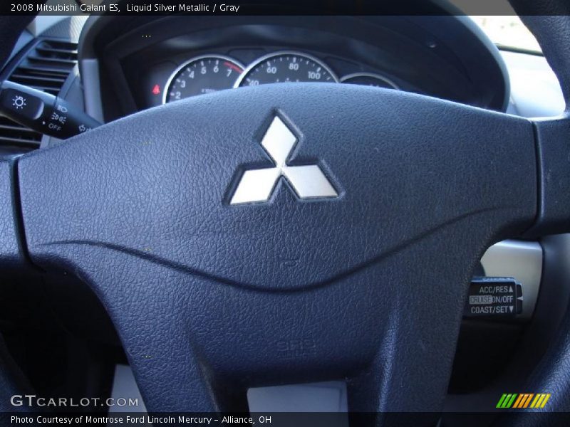 Liquid Silver Metallic / Gray 2008 Mitsubishi Galant ES