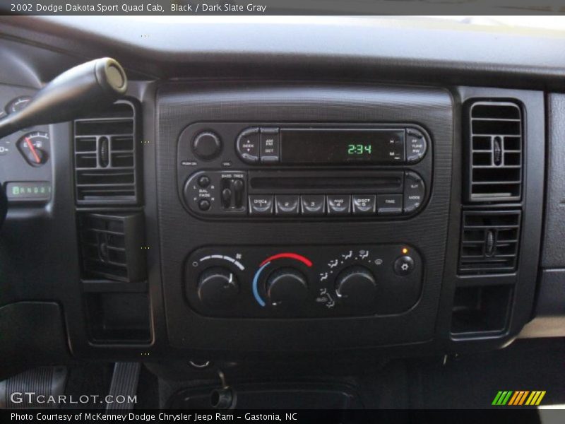 Black / Dark Slate Gray 2002 Dodge Dakota Sport Quad Cab