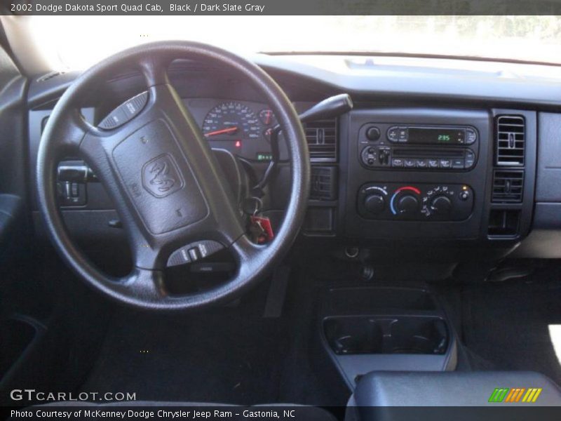 Black / Dark Slate Gray 2002 Dodge Dakota Sport Quad Cab
