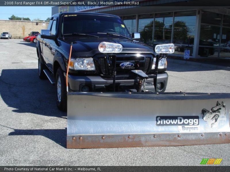 Black / Medium Dark Flint/Red 2008 Ford Ranger FX4 Off-Road SuperCab 4x4