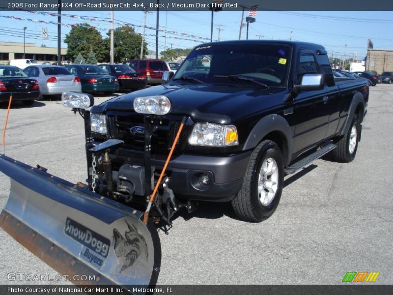 Black / Medium Dark Flint/Red 2008 Ford Ranger FX4 Off-Road SuperCab 4x4