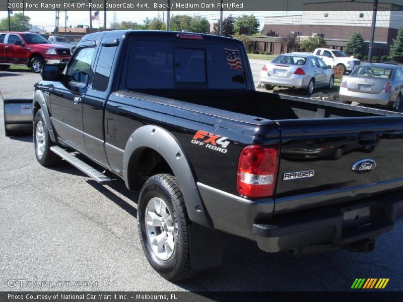 Black / Medium Dark Flint/Red 2008 Ford Ranger FX4 Off-Road SuperCab 4x4