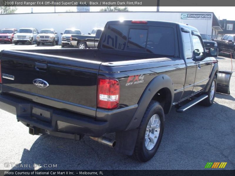 Black / Medium Dark Flint/Red 2008 Ford Ranger FX4 Off-Road SuperCab 4x4