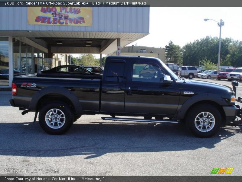 Black / Medium Dark Flint/Red 2008 Ford Ranger FX4 Off-Road SuperCab 4x4