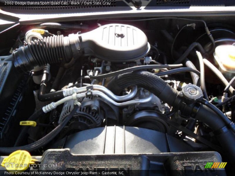 Black / Dark Slate Gray 2002 Dodge Dakota Sport Quad Cab