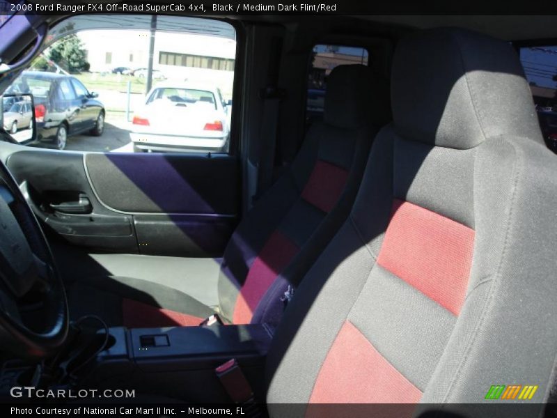 Black / Medium Dark Flint/Red 2008 Ford Ranger FX4 Off-Road SuperCab 4x4