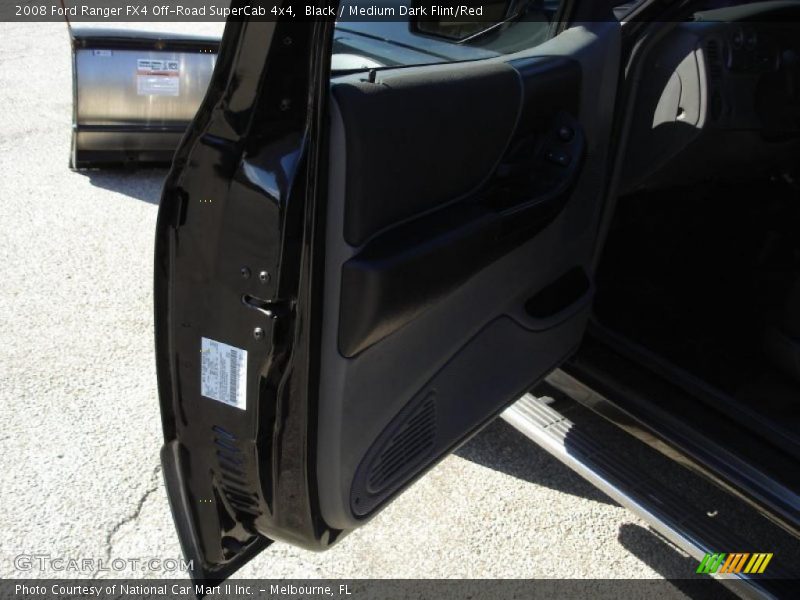 Black / Medium Dark Flint/Red 2008 Ford Ranger FX4 Off-Road SuperCab 4x4