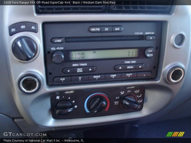 Black / Medium Dark Flint/Red 2008 Ford Ranger FX4 Off-Road SuperCab 4x4