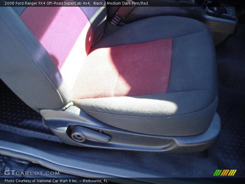 Black / Medium Dark Flint/Red 2008 Ford Ranger FX4 Off-Road SuperCab 4x4