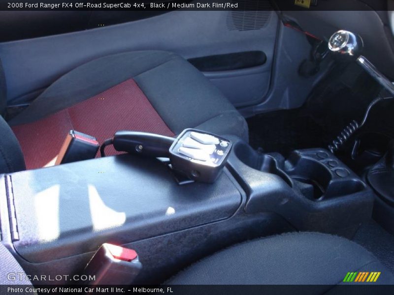 Black / Medium Dark Flint/Red 2008 Ford Ranger FX4 Off-Road SuperCab 4x4