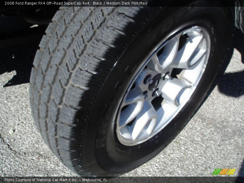 Black / Medium Dark Flint/Red 2008 Ford Ranger FX4 Off-Road SuperCab 4x4